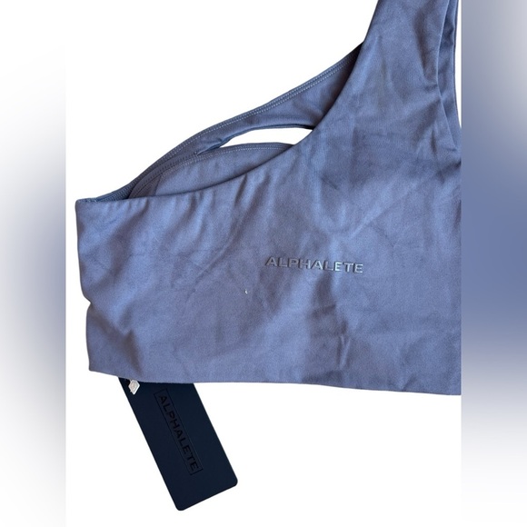 Alphalete Alphalux Asymmetrical Bra Tie Dye Purple Size M One Strap - Picture 7 of 10